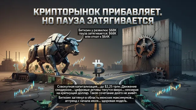 Крипторынок прибавляет. Но пауза затягивается